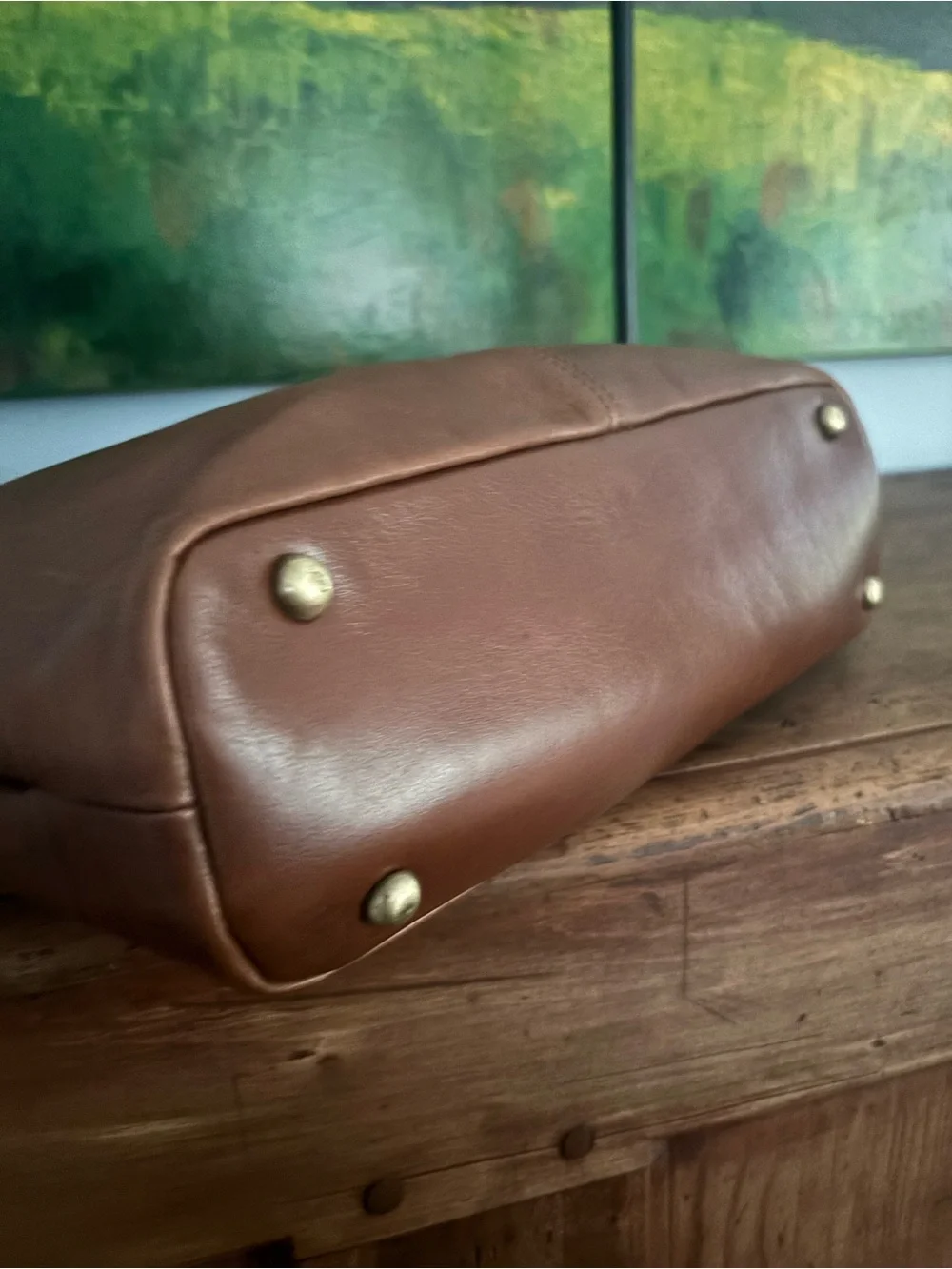 STUNNING Patricia Nash Elia Leather Hobo Bag - Rich Cognac Patina! - Picture 7 of 12